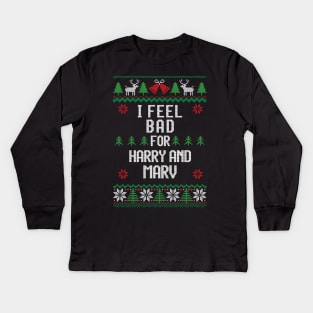 I feel bad for Harry and Marv - Home Alone Christmas Kids Long Sleeve T-Shirt